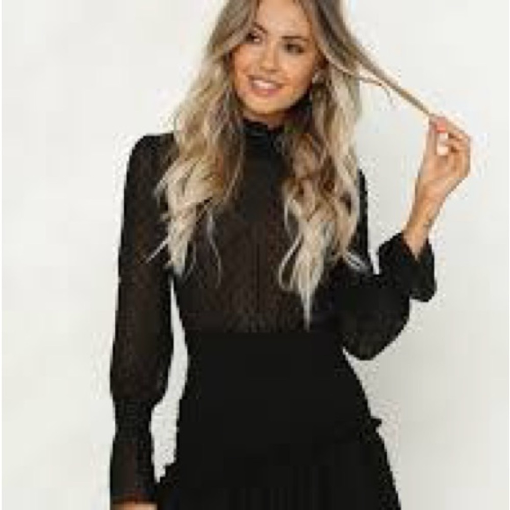 Hello Molly Black Mini Dress